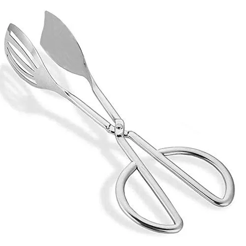 Edelstahl-Salatzange, Edelstahl-Mini-Servierzange, Küche Kochen Zangen, Scheren Salatzange, Buffetzange, für Salat, Brot, Kuchen, Buffet, Verschiedene Snacks