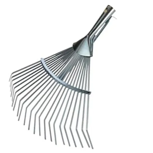 Garten Gerät Harke Rasen Boden Erde Rechen Metall Zinken Gartenrechen mit und ohne Holz Stiel (Rechen verzinkt verstellbar ohne Stiel)