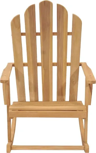 vidaXL Adirondack-Schaukelstuhl aus Teakholz - Genießen Sie entspannte Stunden im Garten mit diesem stilvollen Schaukelstuhl aus hochwertigem Teakholz. Die breite Armlehne und die konturierte Sitzfläche sorgen für optimalen Komfort.