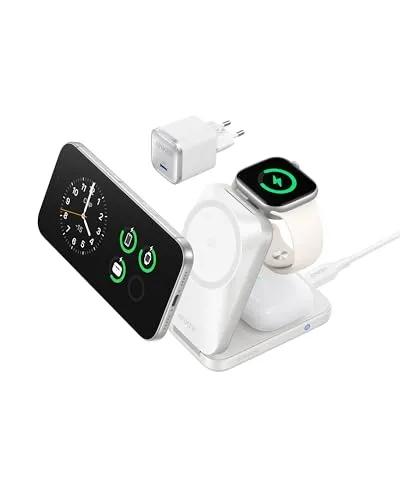Anker Prime 3-in-1 Ladestation mit Qi2.2 und 25W Leistung