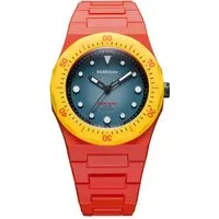 D1 Milano Quarzuhr Herren-Analog-Uhr, Klassisches Design - Elegante Quarzuhr aus Polycarbonat mit Butterfly-Faltschließe. Ideal für jeden Anlass, bietet sie zeitlose Schönheit und zuverlässige Präzision. Maße: Gehäusehöhe 11,4 mm, Durchmesser 40,5 mm.