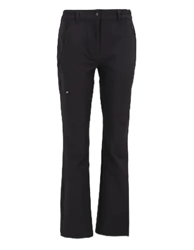 HOT sportswear Damen-Wanderhose SIERRE Hot Kurzgröße 18 in Graphite - Bequeme Wanderhose mit teilelastischem Bund und Gürtel. Praktische 4 Reißverschlusstaschen bieten viel Stauraum für unterwegs.