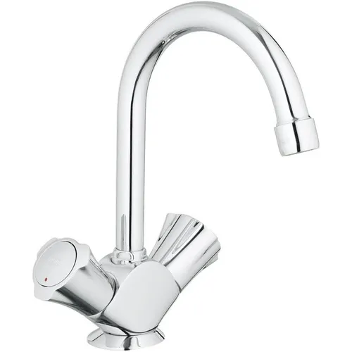 Grohe Costa Waschtischarmatur 21375001 - Waschtischarmatur mit schwenkbarem Rohrauslauf und Zugstangen-Ablaufgarnitur, ideal für komfortable Nutzung und modernes Design in Ihrem Badezimmer.
