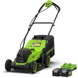 Greenworks POWERALL 48V Rasenmäher 36cm mit 2x 4Ah Akkus