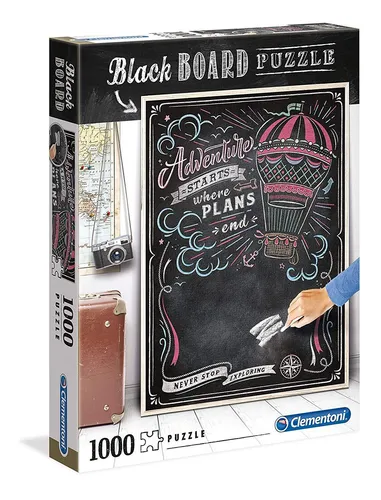 Clementoni Puzzle Black Board - Travel 1000 Teile