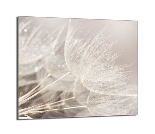 Glas-Herdplattenschutz 60x52 cm mit Blume