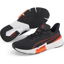 Puma PWRFRAME Trainingsschuhe Herren schwarz orange Gr 47 - Schwarz - 47