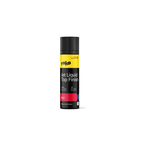 Toko Jet Liquid Mid 70ml - Rennwachs für Höchstgeschwindigkeiten - Langlauf Gleitwachs für mittlere Schneetemperaturen (-2° bis -12°C) mit überragenden Gleiteigenschaften und einfacher Anwendung. 100% fluorfrei und ideal für den Rennsport.