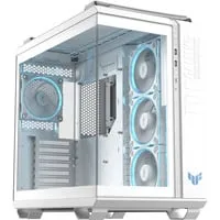 ASUS TUF GAMING GT502 - Modulares PC Gehäuse in Weiß mit ARGB-Beleuchtung - PC-Gehäuse mit modularer Bauweise und atemberaubender ARGB-Beleuchtung für individuelle Gaming-Setups.