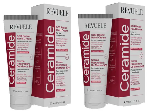 2x Handcreme REVUELE Ceramide SOS Repair Handcreme Restorative,  2x 80ml