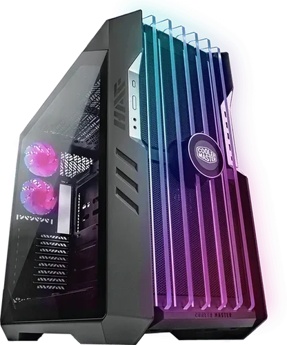 Cooler Master HAF 700 EVO PC-Gehäuse – Big-Tower mit 5 vorinstallierten Lüftern - PC-Gehäuse mit High Air Flow, 5 vorinstallierten Lüftern und LCD-Echtzeitanzeige für optimale Kühlung und modernes Design.