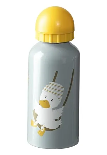 Sterntaler Kinder Trinkflasche aus Aluminum mit Motiv Ente Edda Lou, Fassungsvermögen 400 ml,