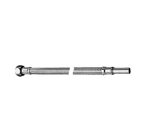 SCHELL clean-fix S Edelstahlgeflecht 3/8 Überwurf x 10mm Rohrstutzen 300 mm