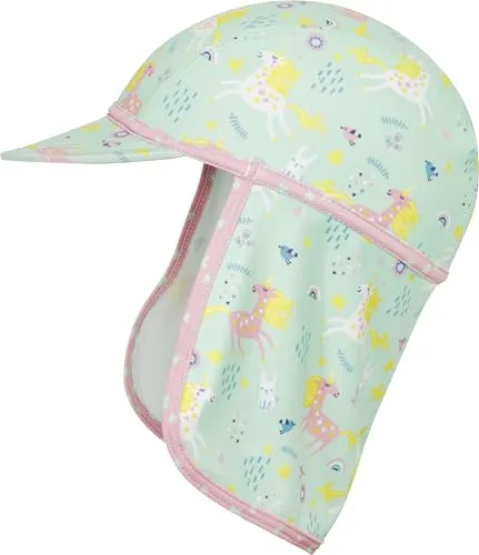 Playshoes Unisex Kinder Uv-Schutz Mütze Badekappe Kopfbedeckung, Einhorn, 51 EU