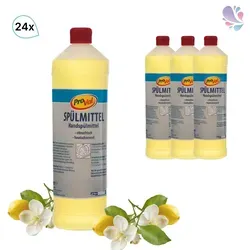 Handspülmittel Pro Val Citro 1l - citrusfrisch & pH-neutral - Sonstiges Küchenzubehör, ideal für Gastronomie und Haushalt, entfernt effektiv Fett und schützt die Haut durch rückfettende Rohstoffe.