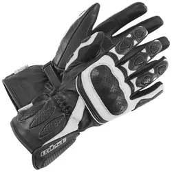 Büse Pit Lane Motorradhandschuhe für Damen - Hochwertige Lederhandschuhe in schwarz/weiß, ideal für den Motorradsport. Mit AEROREADY-Technologie für optimale Atmungsaktivität und Komfort.