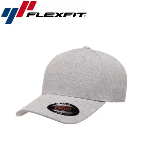 Flexfit Heatherlight Melange Baseball Cap L/XL Silber in silber von Flexfit