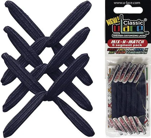 U-Laces Schnürsenkel Classic Mix N Match 6 Stück - elastische Schnürsenkel mit Wiederhaken