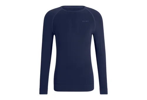 FALKE Herren Baselayer-Shirt Maximum Warm Round Neck M L/s, Blau Space Blue 6116, XXL - Funktionsshirt für optimale Wärme und Feuchtigkeitsregulierung im Winter; ideal für Sportarten wie Laufen, Radfahren und Ski.