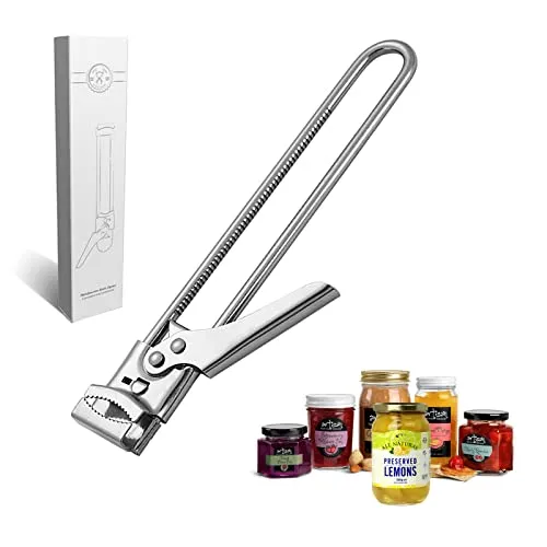 SHULLIN Dosen Deckelöffner Senioren 19.5 cm MultiFunktions Dosenöffner Master Opener Edelstahl Glasöffner Sicherheits Dosenöffner Kitchen Deckelöffner ideal für Kinder Senioren Frauen