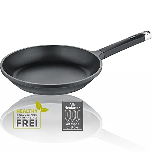 Berndes Bratpfanne EDITION 100, Ø 24 cm - Pfanne aus Aluminiumguss, antihaftbeschichtet und spülmaschinengeeignet – ideal für müheloses Braten in jedem Haushalt.