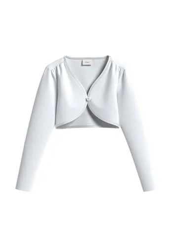 s.Oliver Mädchen Bolero,Weiß 0100,104-110 Große Größen