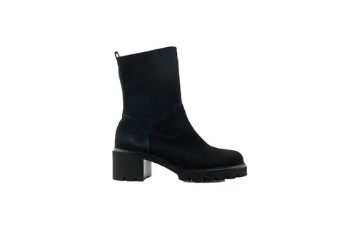 Paul Green Damen Stiefelette Schwarz, 41 EU - Wanderschuhe mit hochwertigem Leder und leichter EVA-Sohle, ideal für stilvolle und komfortable Ausflüge.