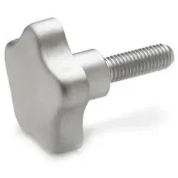 5334-60-M12-30 Edelstahl-Sterngriffschrauben, Werkstoff 1.4301 (A2)