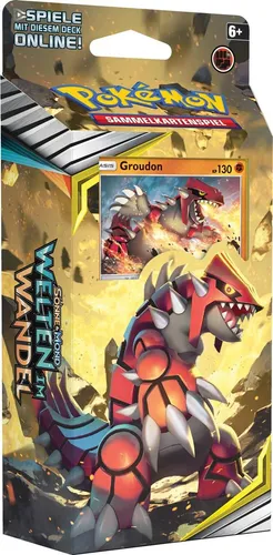 Pokémon SM12 - Welten im Wandel - Groudon - Themendeck - Erlebe das Themendeck aus der Edition Sonne & Mond mit dem legendären Groudon. Ideal für Sammler und Spieler, bietet spannende Strategien im Pokémon TCG.