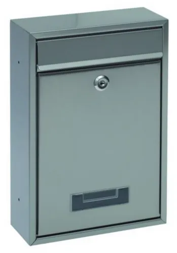 BRIEFKASTEN BASI BK100 Stahlblech silber 32x21,5cm innenlieg. Klappe 94521700641