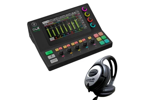 MACKIE Mackie Mischpult DLZ Creator XS Streaming Mixer mit Kopfhörer Digitales Aufnahmegerät (Vorteils-Set mit Kopfhörer)