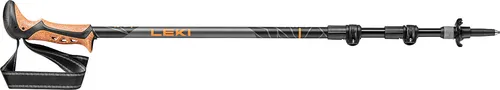 LEKI Khumbu AS Stock - Aluminium-Teleskopstöcke in dark anthracite-orange-black, stufenlos verstellbar und ideal für anspruchsvolle Wanderungen