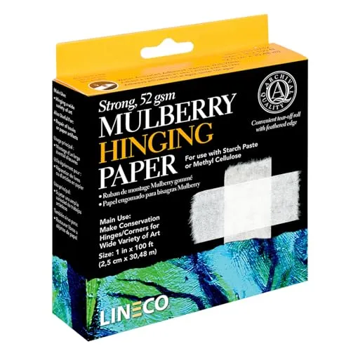Lineco Mulberry Hinging Paper 1inch by 100ft von Lineco