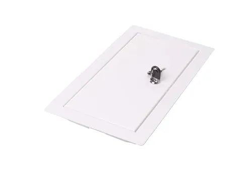 Aqbau® Revisionsklappe trockenbau 40x50 cm Revisionstür mit schloss, Revision Wartungstür, Wartungstür, serviceklappe, wartungsklappe trockenbau aus metall Weiß