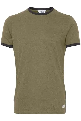 !Solid SDManoldo Herren T-Shirt Kurzarm Shirt mit Rundhals-Ausschnitt Baumwollmischung Regular fit, Größe:3XL, Farbe:Ivy Green Melange (8797)