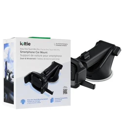 iOttie Easy One Touch Mini Pro Kfz-Halterung für Windschutzscheibe und Armaturenbrett, Schwarz