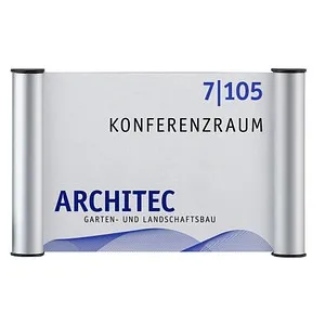 FRANKEN Türschild Aluminium silber 24,0 x 15,5 cm, 1 St.
