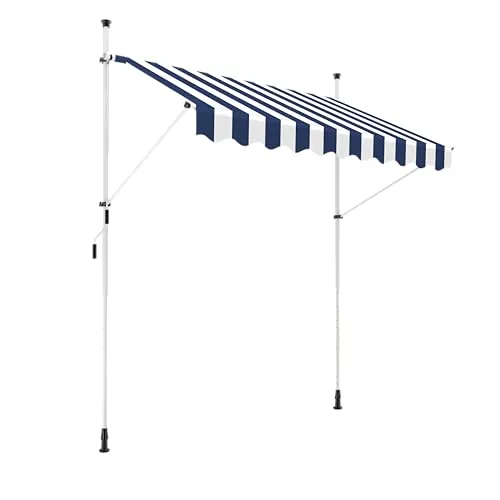 home Trends Klemmmarkise Balkonmarkise ohne Bohren in blau von home Trends