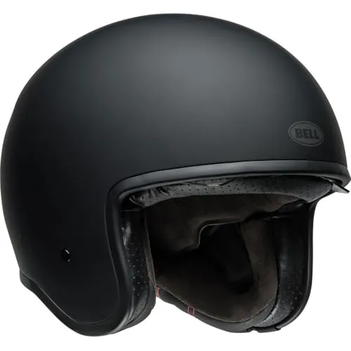 Bell TX 501 Solid Jethelm - Matt-Schwarz - XL - Motorradhelm mit klassischem Design und modernen Funktionen. Aus glasfaserverstärktem Material, integrierte Sonnenblende und hervorragende Belüftung für optimalen Komfort.