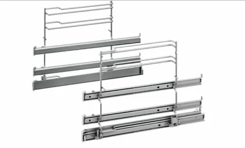 BOSCH HEZ538S00 Teleskopauszug - Backofen Zubehör mit 3-fach Teleskopauszug, ideal für komfortables und sicheres Entnehmen von Gerichten.