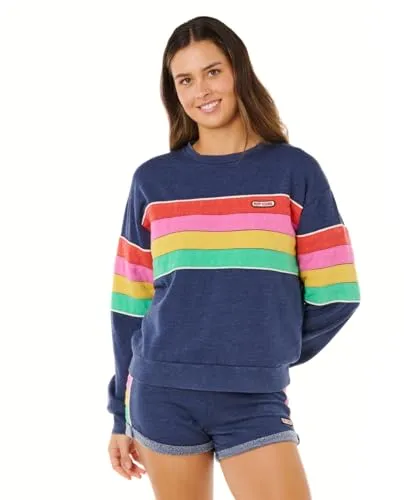 RipCurl Surf Revival Relaxed Crew Strickjacke dunkelblau S von Rip Curl