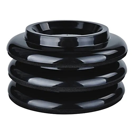 kingpoint Klavierrollen-Untersetzer-Set, 3 x ABS-Möbelfußschutz Kunststoff Möbelfußschutz Schwarz