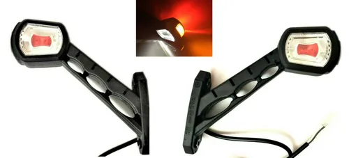 2x LED Umrissleuchte Positionsleuchte Anhänger lang Arm Begrenzungsleuchte L+R