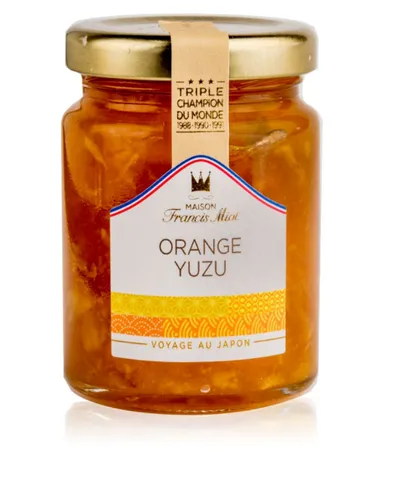 Schwarzkirsche Orangen Aufstrich mit Yuzu 110 g Konfitüre - Francis Miot