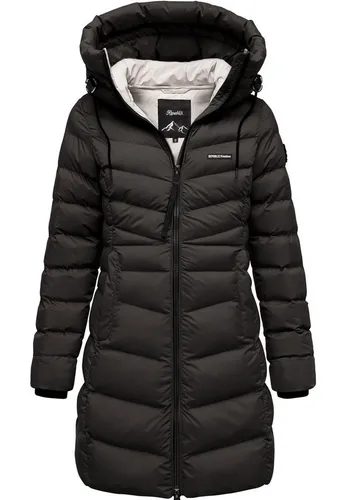 REPUBLIX Winterjacke CECELIA Damen Gefütterte Parka mit großer Kapuze schwarz XL - Stylische und pflegeleichte gefütterte Winterjacke für Damen in Schwarz. Ideal für Business und Freizeit, bietet sie Komfort und praktische Seitentaschen.