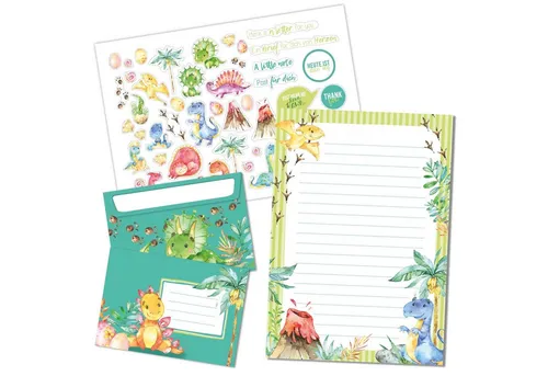 PAPIERDRACHEN Briefpapier Briefblock Set von Papierdrachen