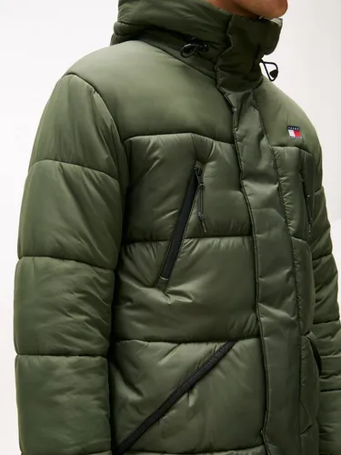 Tommy Jeans Steppmantel FABRIC MIXED PARKA Regular fit mit Kapuze