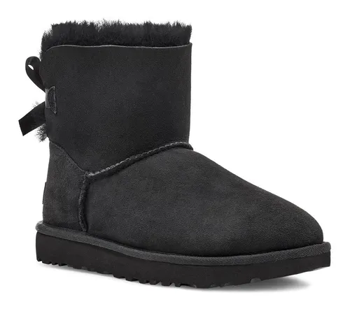 UGG Damen Mini Bailey Bow II Classic Boot, Schwarz, 40 EU in schwarz von UGG