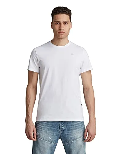 G-STAR RAW Herren Base-S T-Shirt - Stylisches Herren T-Shirt mit rundem Ausschnitt und kurzen Ärmeln. Das G-Star RAW Logo auf der Brust verleiht einen modernen Look. Ideal für den Alltag und vielseitig kombinierbar.