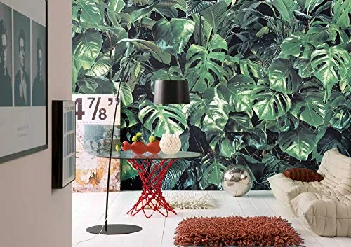 Komar Fototapete Verdure im Regenwald-Design | Wandtapete 368 x 254 cm - Tapeten in hochwertiger Qualität, umweltfreundlich und perfekt für kreative Raumgestaltungen. Brillante Farben und einfache Montage für ein beeindruckendes Ambiente.